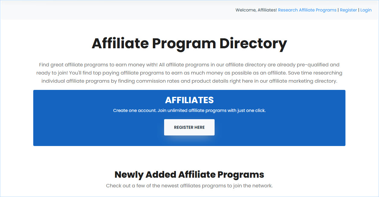 affiliate program directory